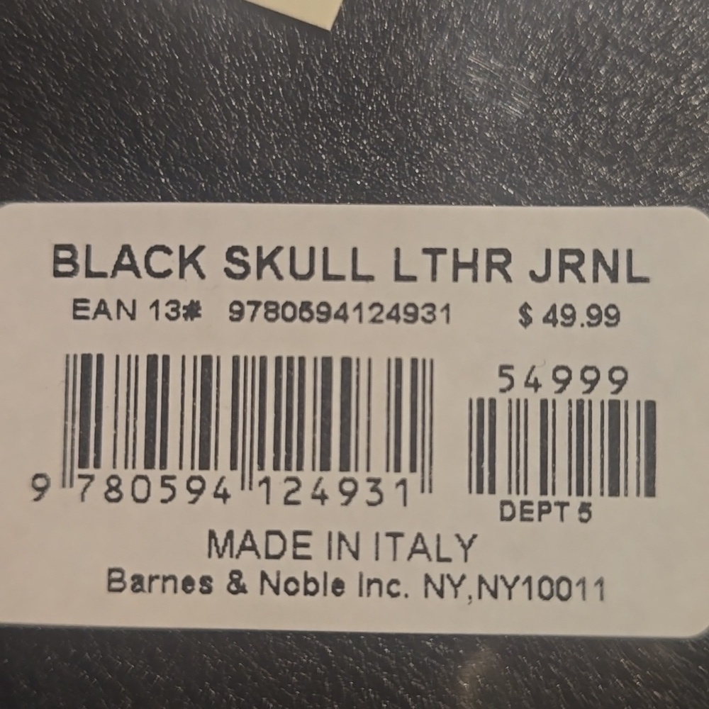 ♥️BUY 2 GET 1 FREE Black Leather Journal - Skull, Retail Price $49.99 USD - Picture 13 of 14